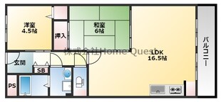 第5コーポ平野の物件間取画像